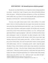 Kintamumas - tik vienintelis pastovus dalykas gamtoje?