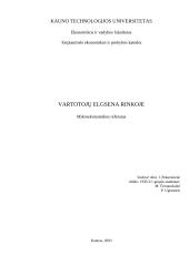 Vartotojų elgsena rinkoje