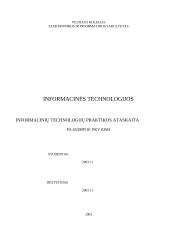 Informacinių technologijų praktikos ataskaita