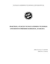 Praktikos ataskaita: Vilniaus Gedimino Technikos universiteto priėmimo komisija