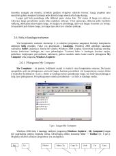 Žinios apie kompiuterius. Grafinė aplinka Microsoft Windows 2000. Kompiuteriniai virusai 15 puslapis