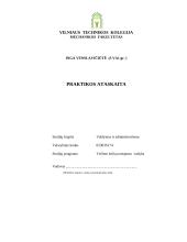 Praktikos ataskaita: tarptautinis reguliarių autobusų paslaugų tinklas UAB "Eurolines Baltic international"