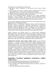 Lietuvos Respublikos Prezidentas: statusas ir įgaliojimai 8 puslapis