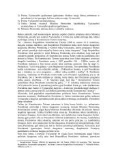 Lietuvos Respublikos Prezidentas: statusas ir įgaliojimai 9 puslapis