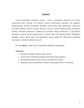Lietuvos Respublikos Prezidentas ir jo teisinė padėtis 2 puslapis
