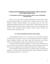 Lietuvos Respublikos Prezidentas ir jo teisinė padėtis 9 puslapis