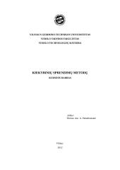 Kiekybinių sprendimų metodai