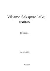 Viljamo Šekspyro laikų teatras
