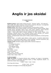 Anglis ir jos oksidai 2 puslapis