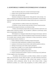 Atsargų audito esmė, ypatybės, būdai 11 puslapis