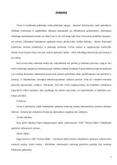 Apskaitos informacijos rengimas ir jos panaudojimas paslaugų rinkai gerinti UAB "Solisun baltic" 4 puslapis