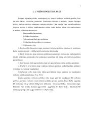 Europos Sąjungos (ES) institucijos: išsidėstymas, kompetencija, reikšmė ir aktualumas ir valdymo būdas 7 puslapis