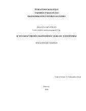 Įmonės ekonominės veiklos įvertinimas: IĮ "Jovaras"