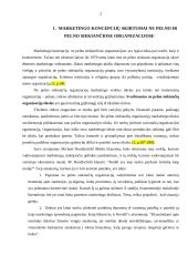 Marketingo koncepcijų skirtumai ne pelno ir pelno siekiančiose organizacijose 2 puslapis