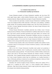 Pagrindinės Europos Sąjungos (ES) institucijos 9 puslapis