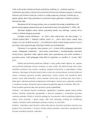 Pedagogų (auklėtojų) profesinis pašaukimas ir jo raiška 5 puslapis