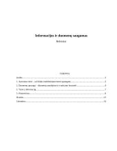 Informacijos ir duomenų saugumas