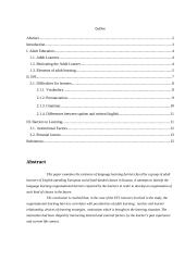 The specificity of learning barriers in adult EFL classes 2 puslapis