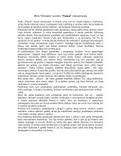 Bites Vilimaites noveles "Namai" interpretacija