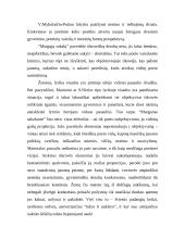 Dvasingumo sklaida meno kūrinyje: V. Mykolaitis-Putinas "Margi sakalai" 2 puslapis