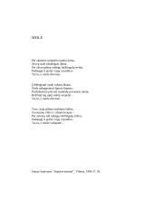 Dvasinių vertybių sklaida Stasio Santvaro eilėraštyje "Meilė" 3 puslapis