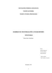 Darbdavio materialinės atsakomybės ypatumai