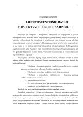Lietuvos centrinio banko perspektyvos Europos Sąjungoje 2 puslapis