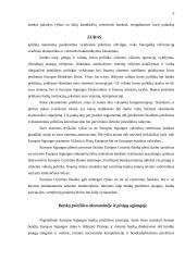Lietuvos centrinio banko perspektyvos Europos Sąjungoje 3 puslapis