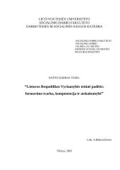 Lietuvos Respublikos Vyriausybės teisinė padėtis: formavimo tvarka, kompetencija ir atskaitomybė