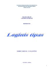 Loginis tipas 1 puslapis