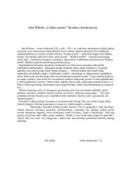 Jono Biliūno „Liūdna pasaka“ ištraukos interpretacija 1 puslapis
