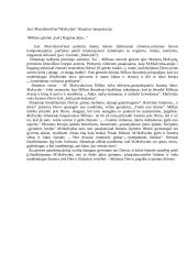 Just. Marcinkevičiaus “Mažvydo“ ištraukos interpretacija