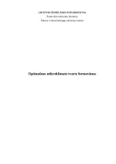 Optimalaus mikroklimato tvarte formavimas