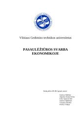 Pasaulėžiūros svarba ekonomikoje