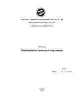 Paskirstytosios duomenų bazių sistemos