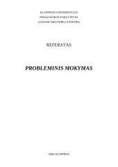 Probleminis mokymas