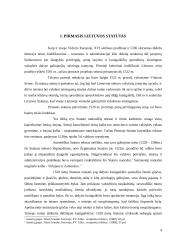 Socialinės apsaugos teisiniai aspektai  pagal Lietuvos I statutą 4 puslapis