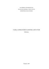 Vaikų literatūros leidyba Lietuvoje