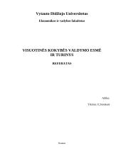 Visuotinės kokybės valdymo esmė ir turinys