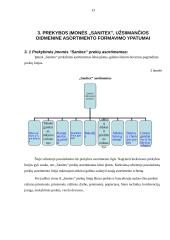 Asortimento formavimo ypatumai didmeninės prekybos įmonėje "Sanitex" 13 puslapis