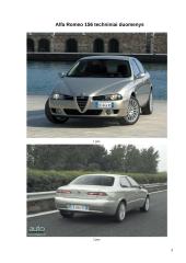 Automobilio techninės charakteristikos: Alfa Romeo 156 3 puslapis