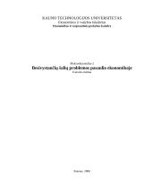 Besivystančių šalių ekonomikos problemos