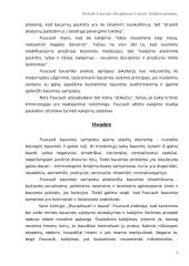 M. Foucault "Disciplinuoti ir bausti. Kalėjimo gimimas" 5 puslapis