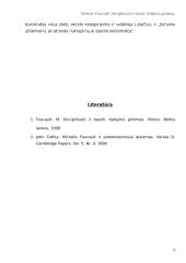 M. Foucault "Disciplinuoti ir bausti. Kalėjimo gimimas" 6 puslapis