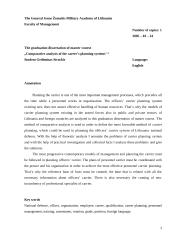 Karjeros planavimo sistemų lyginamoji analizė 3 puslapis