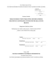 Nekilnojamojo turto (NT) šakos žinių sistemos kūrimas 2 puslapis