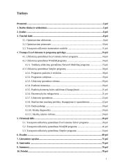Optimizavimo uždavinių transporte sprendimas: Excel sistemos Solver programa 2 puslapis