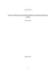 Dailės terapijos metodo reikšmė, dirbant su autizmu sergančiais vaikais