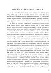 Ar religija gelbsti (ir kaip) ar kenkia psichinės ligos atveju? 4 puslapis