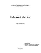 Darbo sutartis ir jos rūšys